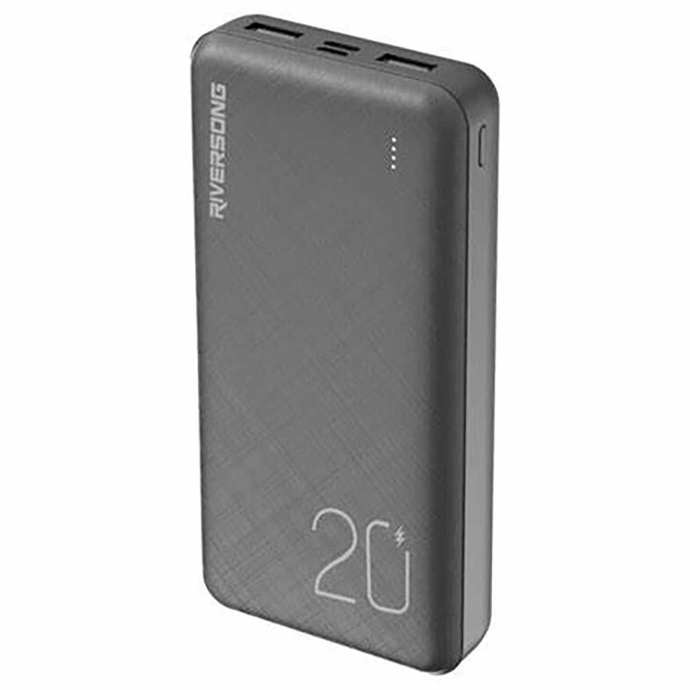 Riversong Power Bank , 20000 mAh 4 Ports , Black , PB21
