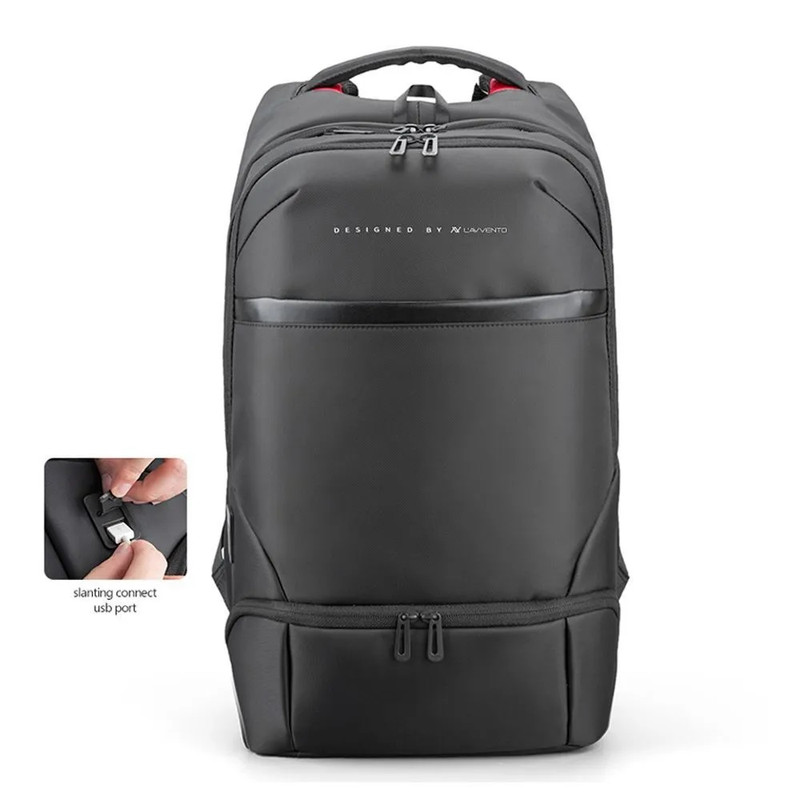 L'Avvento Laptop Backpack for 15.6 Inches laptops , Black BG416