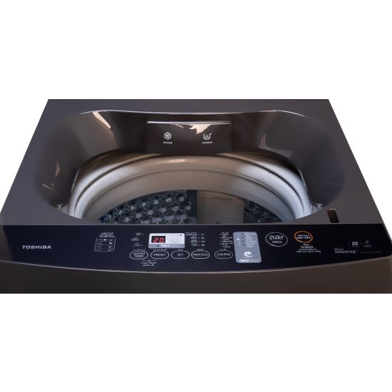 غسالة فوق اتوماتيك انفرتر توشيبا ، سعة 13 كجم ، فضي - AW-DK1300KUPEG
