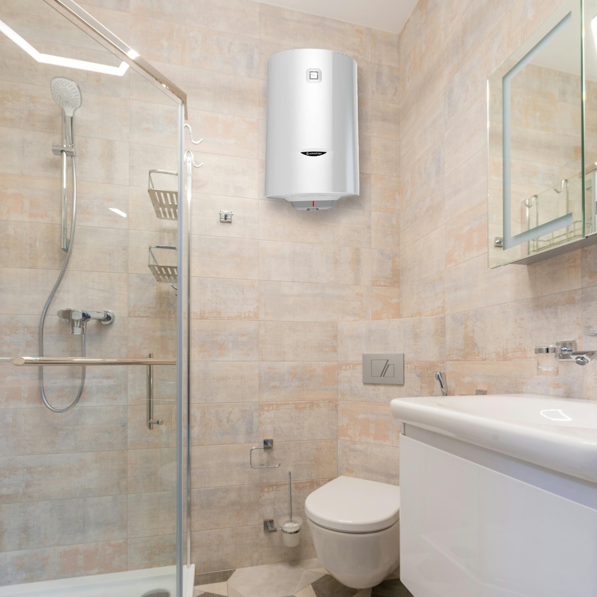 Ariston Electric Water Heater , 80 Liter White - PRO1R80VEG