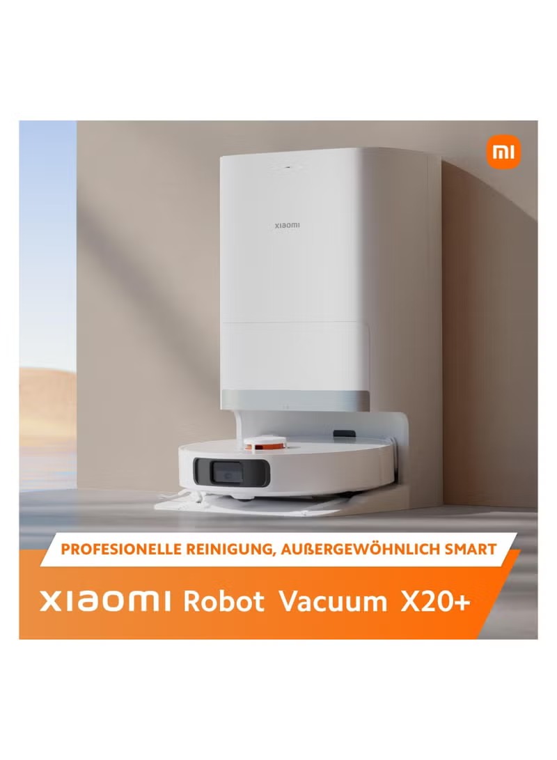 Xiaomi X20 Plus Robotic Vacuum Cleaner , 5200 mAh White - BHR8125EN