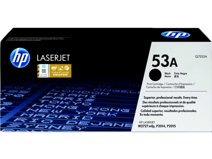 Hp 53A Toner Cartridge ,Black - Q7553A
