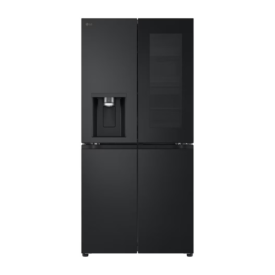 LG NoFrost French door refrigerator , 508 Liter Inverter Motor , Black - GC-X22FFQAB