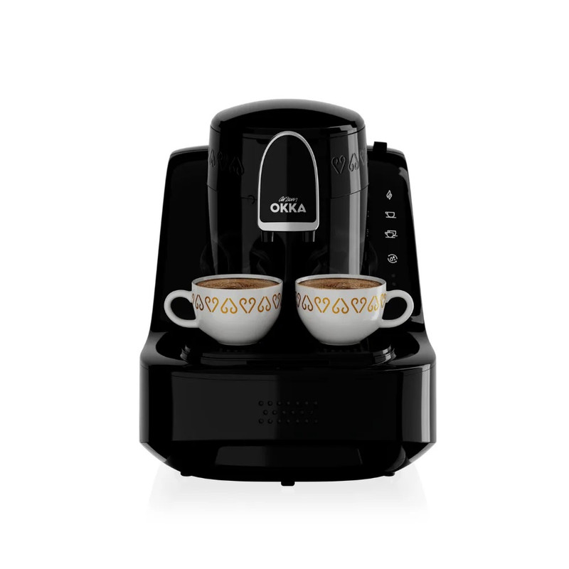 Arzum OKKA ELIT Turkish Coffee Maker 2 Cups 710 Watt Black Chrome