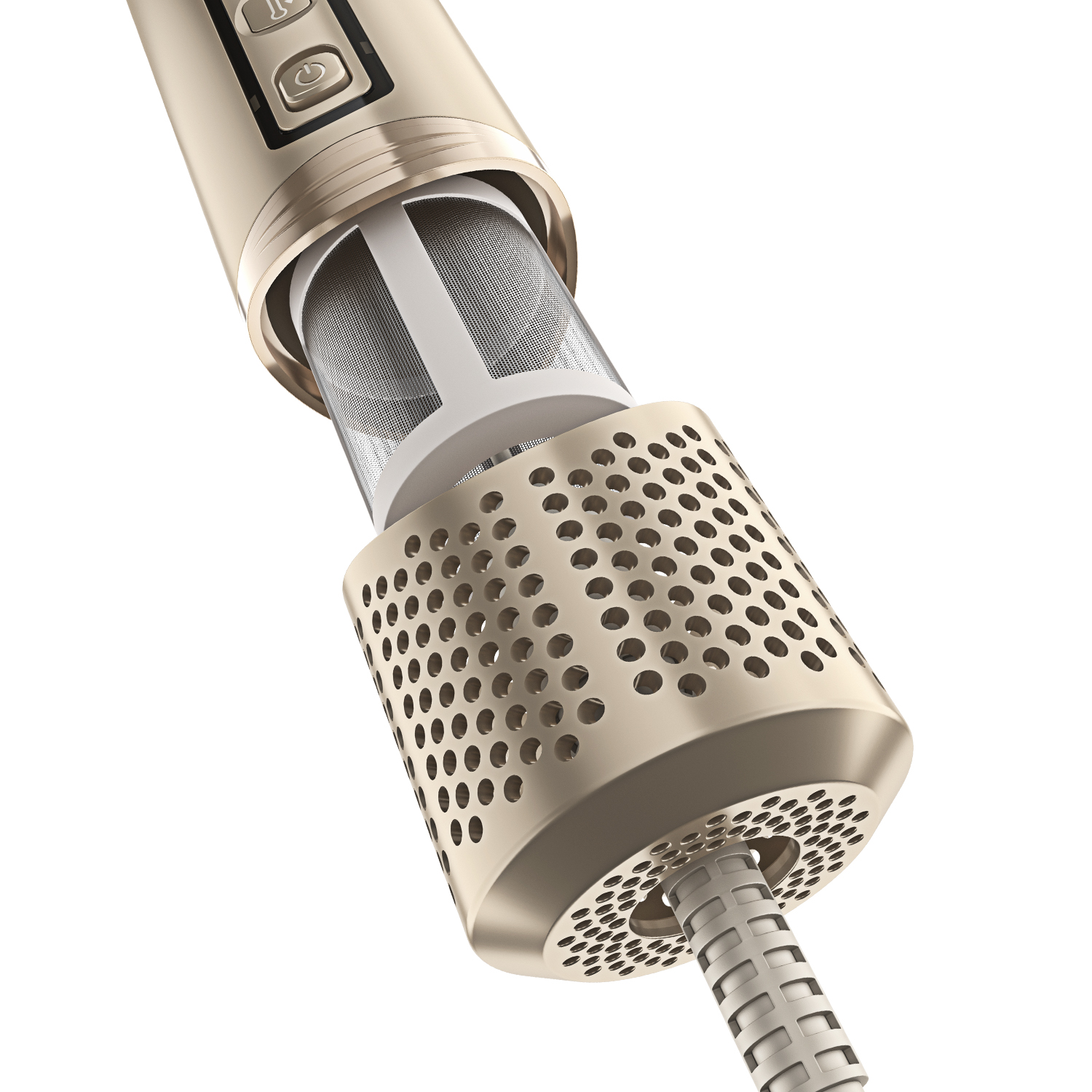 Rush Brush AirWrapper X2 8 in 1 Hair Styler 1400 Watt , champagne