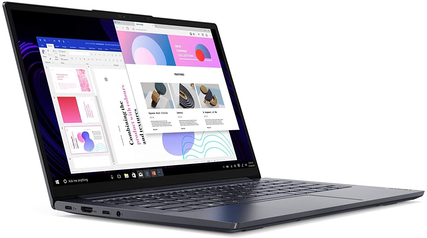لاب توب لينوفو يوجا سليم 7 ، معالج انتل كور i7-1165G7 14 بوصة ، هارد 1 تيرا بايت SSD ، رام 16 جيجا بايت ، كارت شاشة انتل ايريس XE جرافيكس ،ويندوز 10 هوم - رمادي سليت