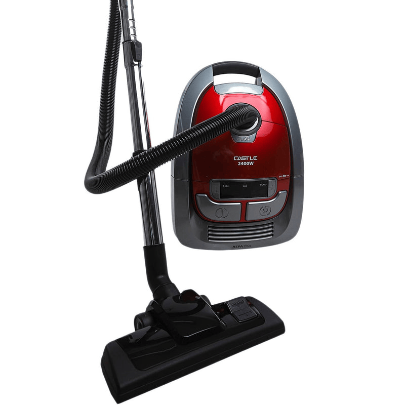 Castle Bagged Canister Vacuum Cleaner Red - VC1624