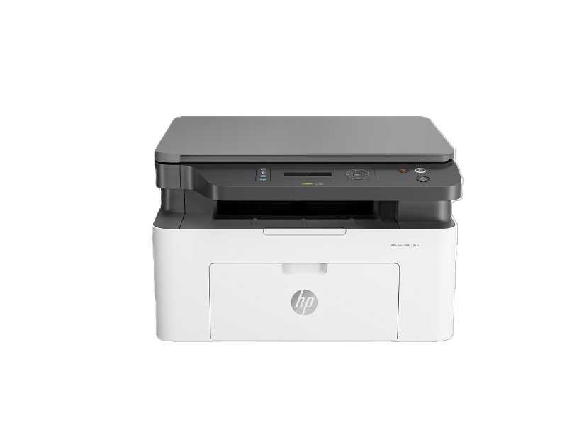 Hp Laser MFP 136w All in One Printer , White Black