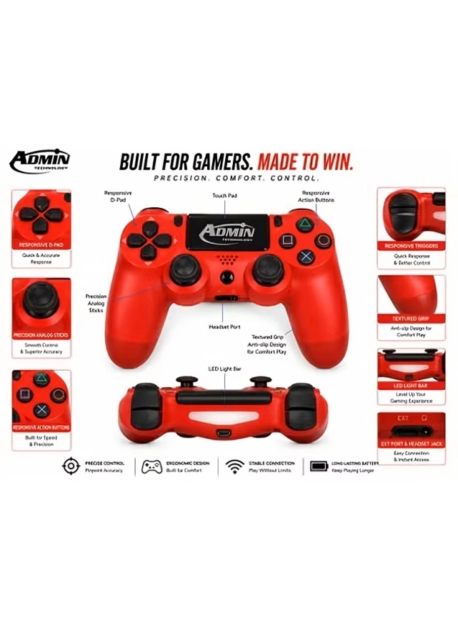Admin Wireless Wireless Controller , Red