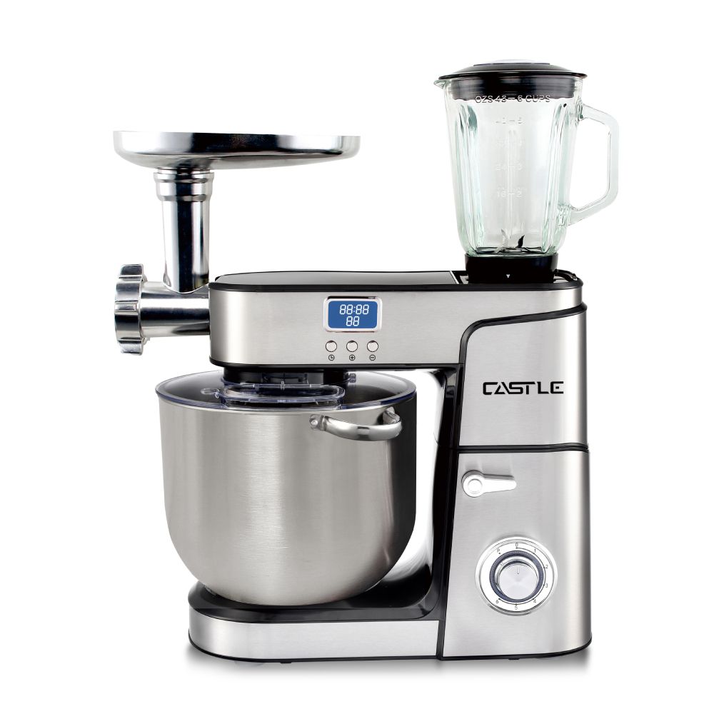 Castle Kitchen Machine ,2200 Watt ,Silver - SMB2410