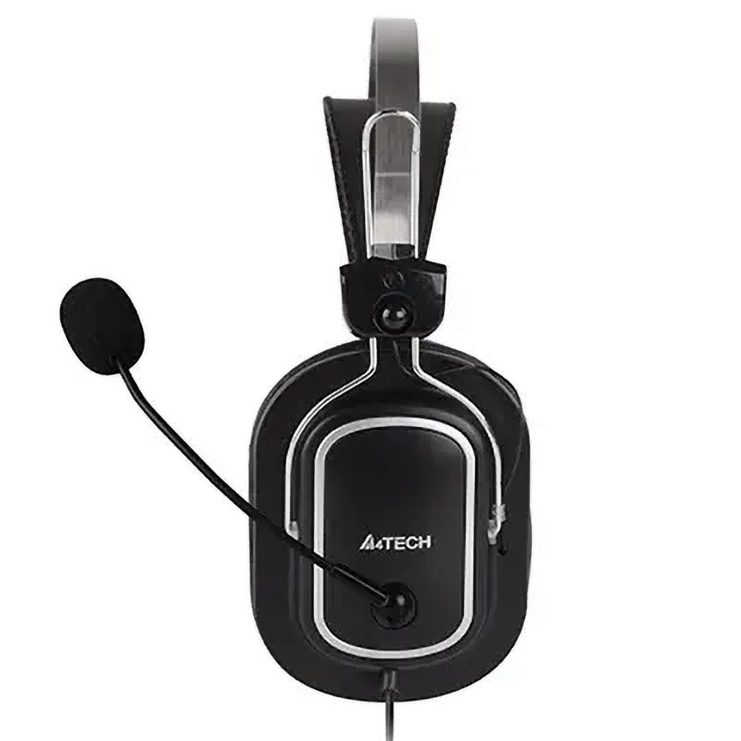 A4Tech Wired Over Ear Headphones with Microphone , Black - HU-50
