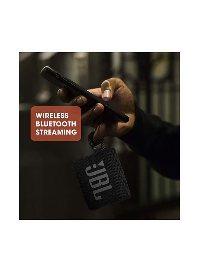 Jbl Go 3 Portable Bluetooth Speaker , Black