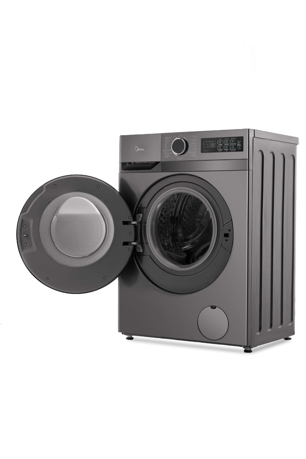 غسالة فول اتوماتيك انفرتر ميديا ، سعة 8 كجم ، سيلفر تيتانيوم - MF110W80B\TT