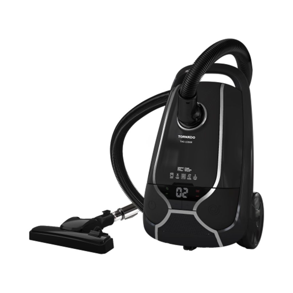 Tornado Bagged Canister Vacuum Cleaner Black - TVC-2200EB