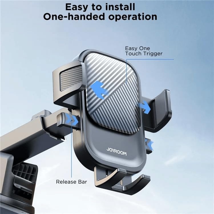 Joyroom Mobile Car Holder for 4.7 to 6.8 6.8-inch phones , Black