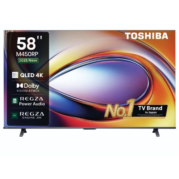 شاشة تلفزيون سمارت توشيبا ، مقاس 58 بوصة ، QLED ، دقة 4K UHD ، بريسيفر داخلي