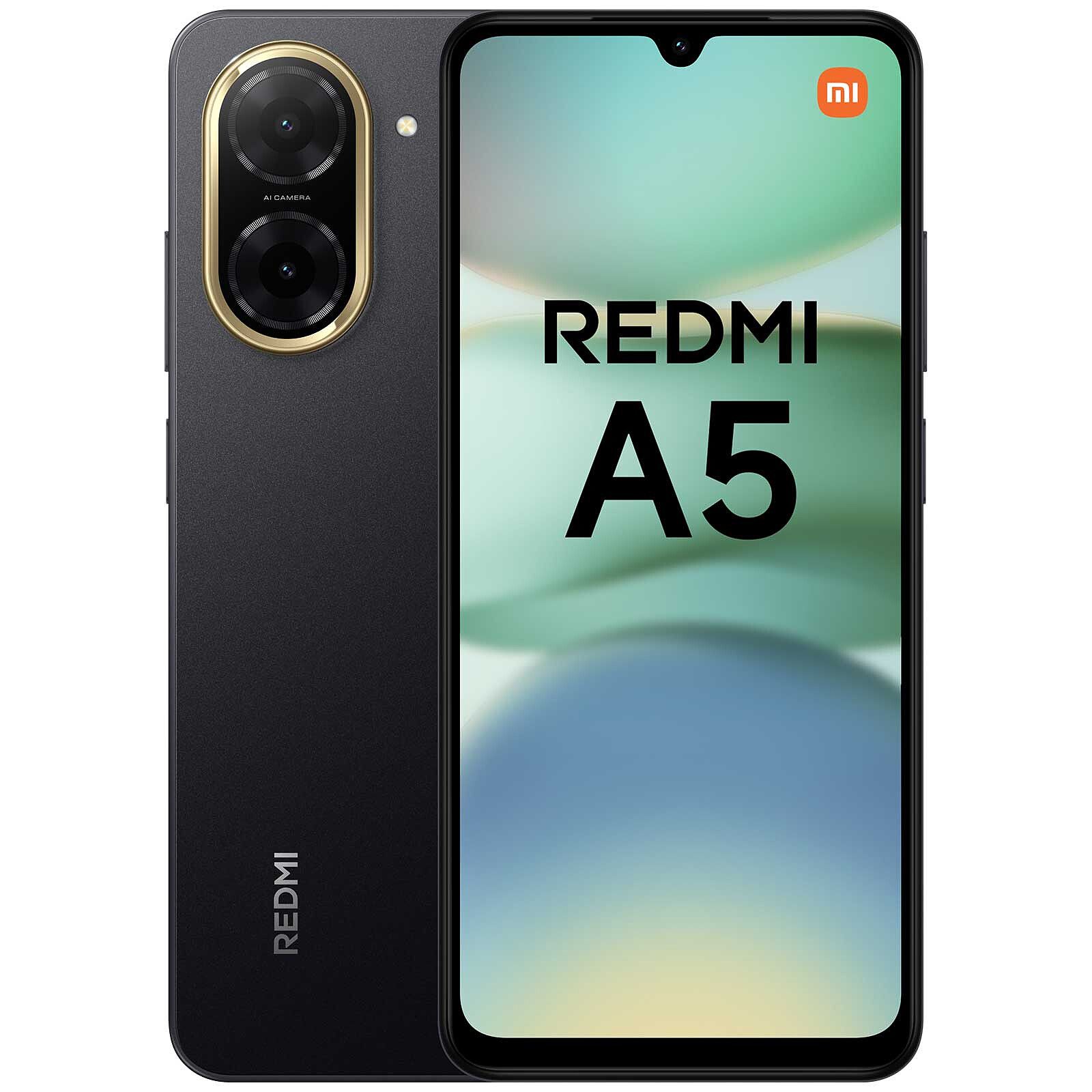 شاومي ريدمي A5 ، سعة 64 جيجا بايت ، رام 4 جيجا بايت ، شبكة 4G LTE ، شريحتين - اسود ميدنايت
