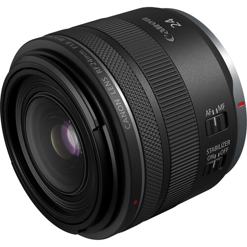 Canon Camera Lens , 24 mm for Canon RF Cameras , Black - ICS-237