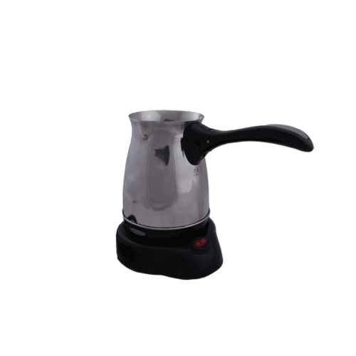 Flamingo Turkish Coffee Maker , 0.75 Liter 500 Watt Black Stainless Steel