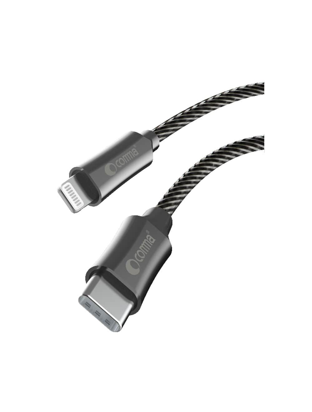 كابل شحن لايتنينج كوما جاب سيريس ، طول 1.5 متر ، اسود - EC416