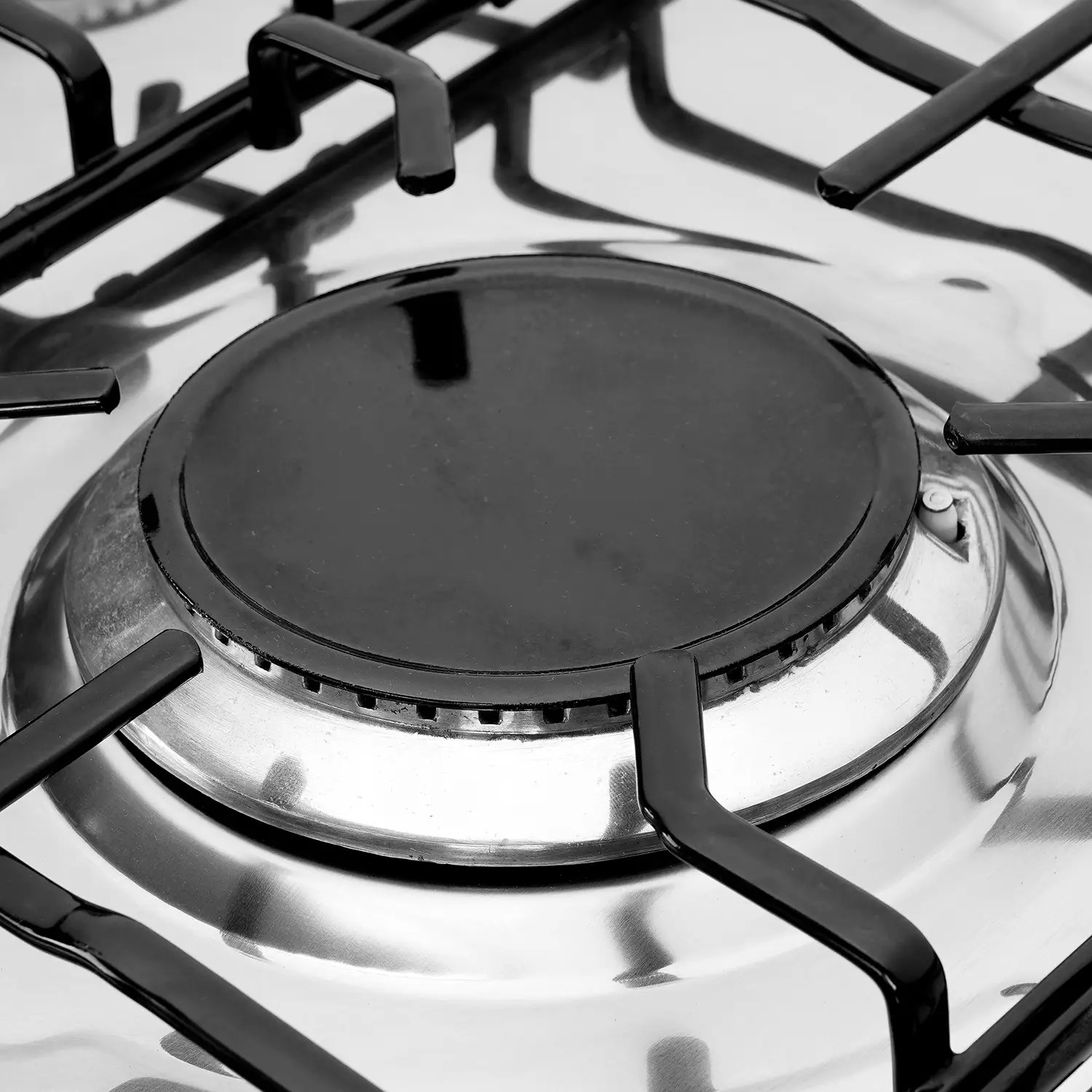 Global Electronics Gas Cooker , 5 Burners , Silver