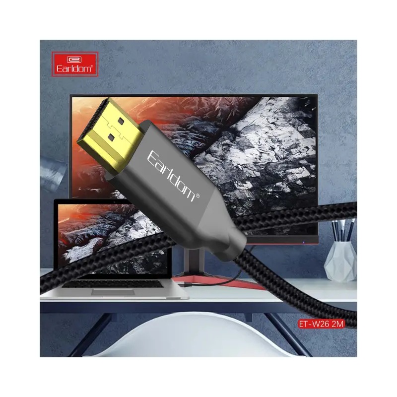 Earldom HDMI Cable ,2 Meter ,Black - W26