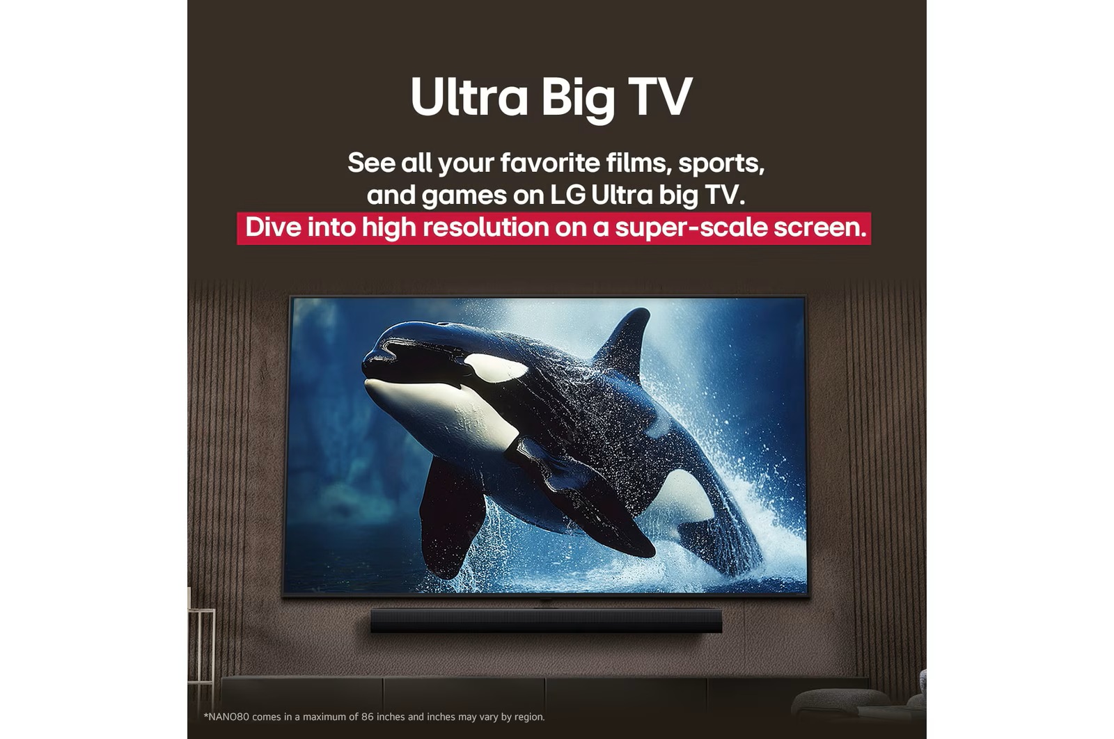 LG 86 Inch Smart TV , 4K UHD LED Built-In Receiver
