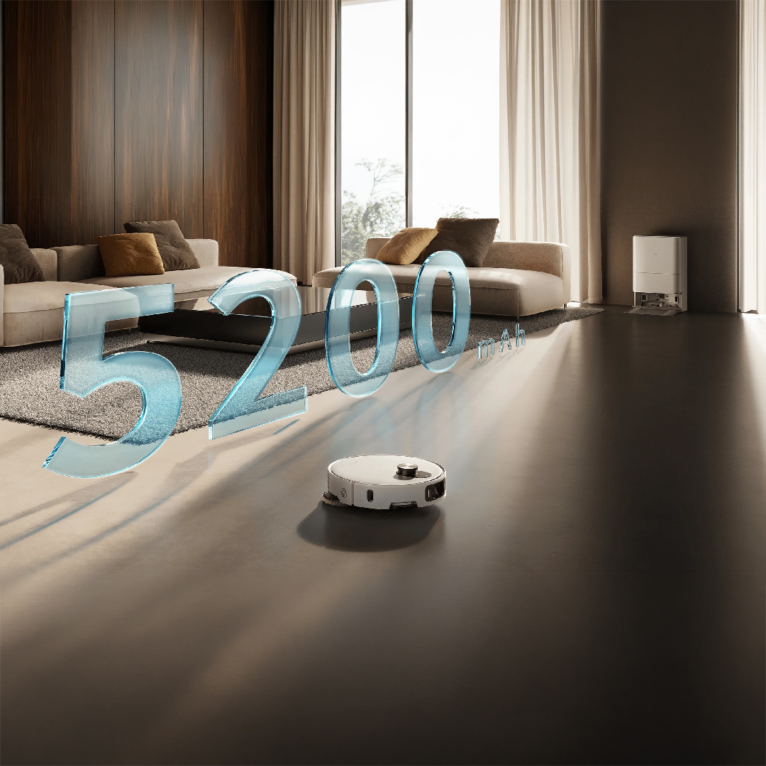 Xiaomi 5 pro Robotic Vacuum Cleaner , 5200 mAh White - OV21GL