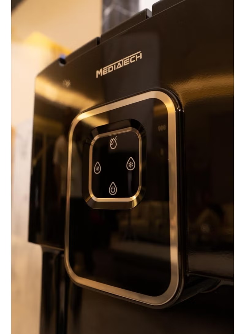 Mediatech Hot, Cold & Normal Top Loading Water Dispenser , Touch Control , 3 Tabs Black - MT-WD2533C