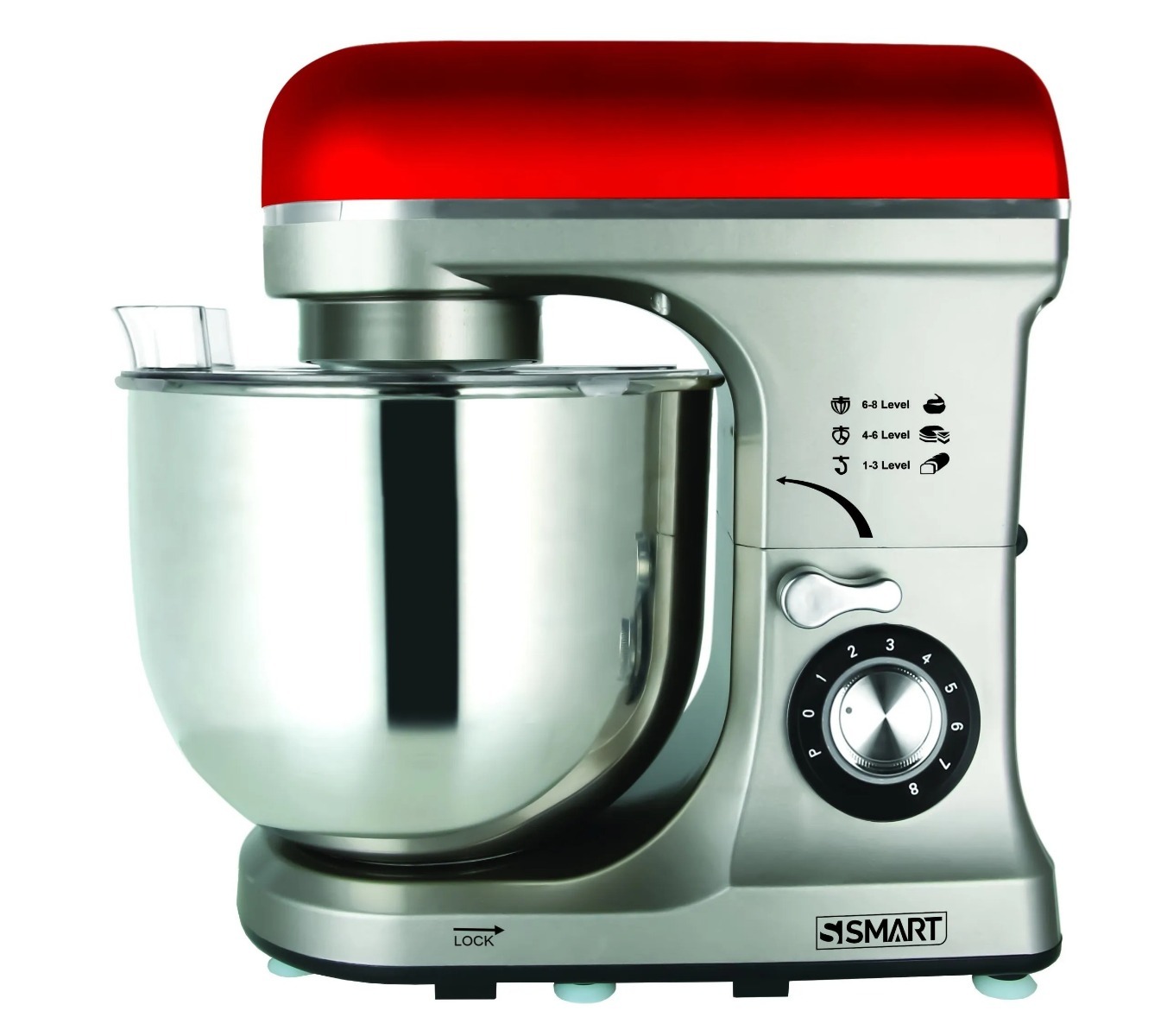 Smart Stand Mixer 8.5 Liter Red Silver - SBM390-8.5