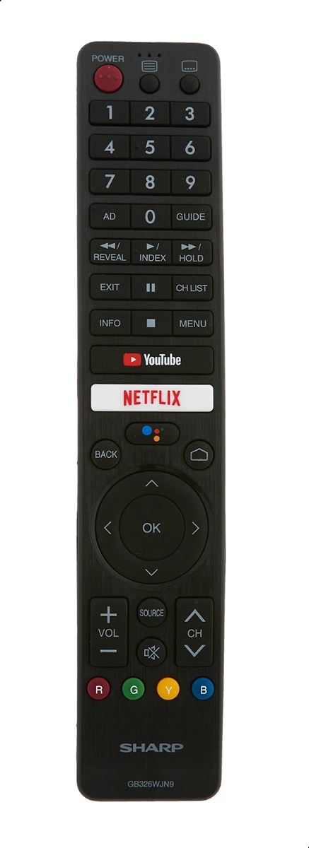 شاشة تلفزيون سمارت شارب ، مقاس 65 بوصة ، ليد ، دقة 4K UHD ، بريسيفر داخلي