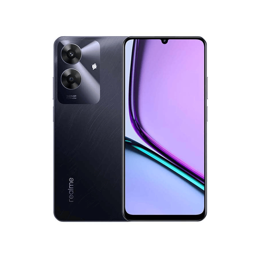 ريلمي نوت 60 ، سعة 64 جيجا بايت ، رام 3 جيجا بايت ، شبكة 4G LTE ، شريحتين - اسود