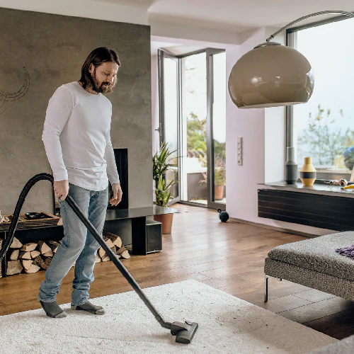 Karcher WD 2 Plus Wet and Dry Drum Vacuum Cleaner , Black Yellow