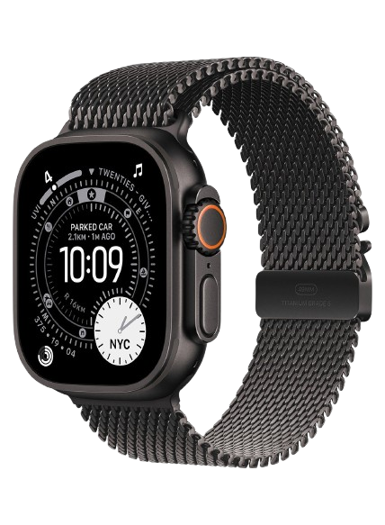 Apple Ultra 3 Smart Watch, S/M Band , 49 Millimeter Black Titanium and Black Titanium Milanese