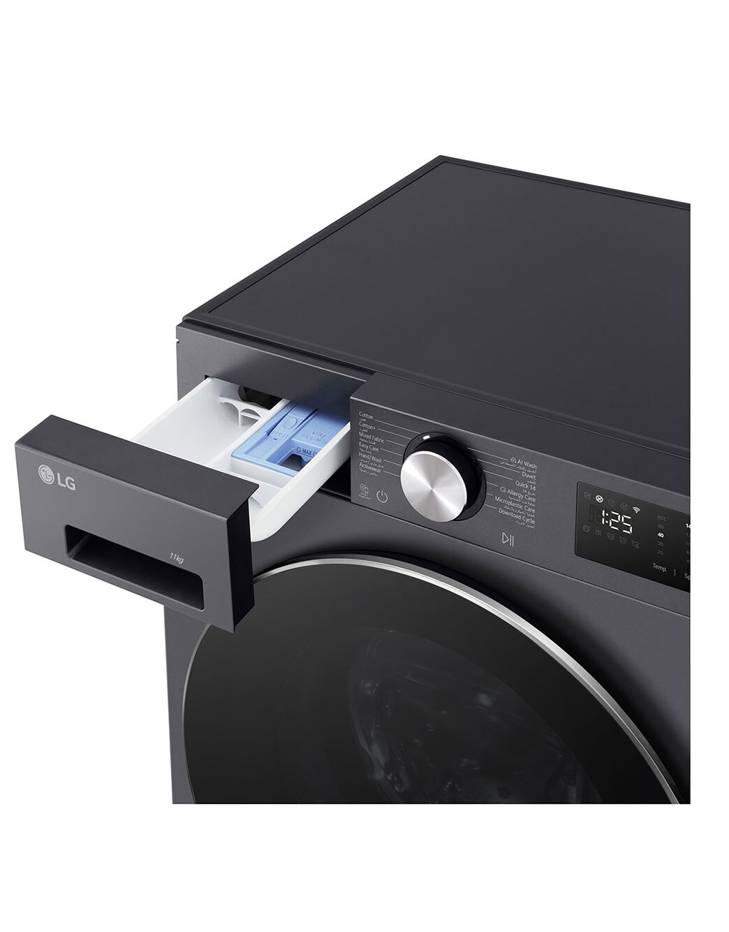 غسالة فول اتوماتيك انفرتر ال جي ، سعة 11 كجم ، جرافيت ايسنس - F4X5EYG24