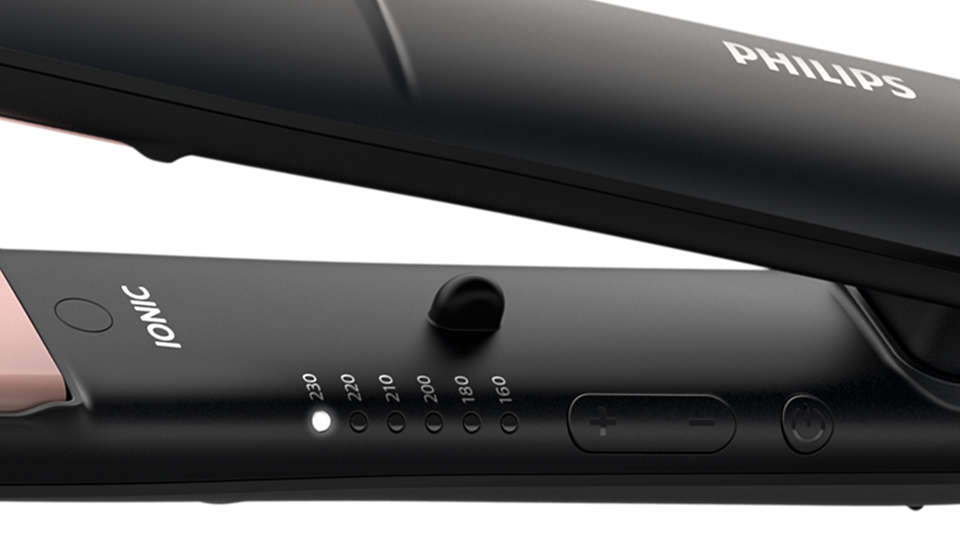 Philips ThermoProtect Hair Straightener 230 Celsius , Black - BHS378