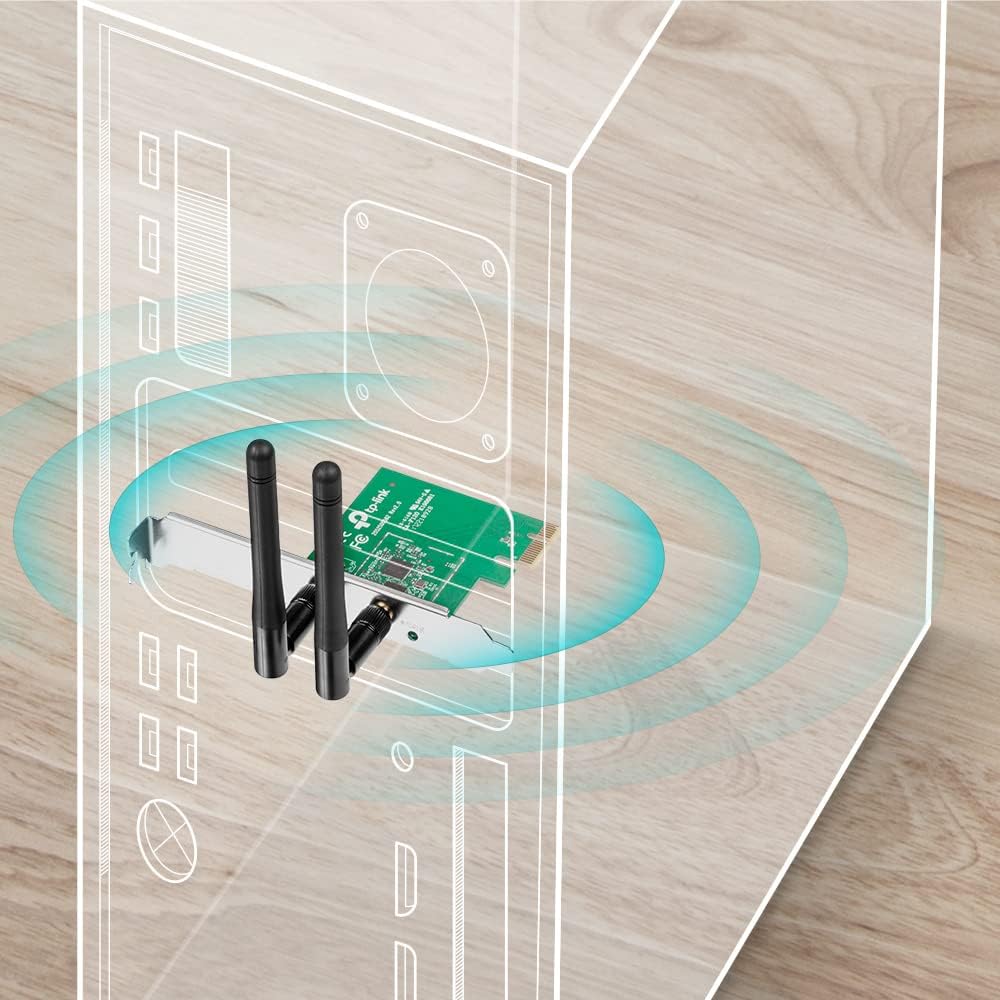 Tp-Link Wireless Network Card ,Green Black - TL-WN881ND