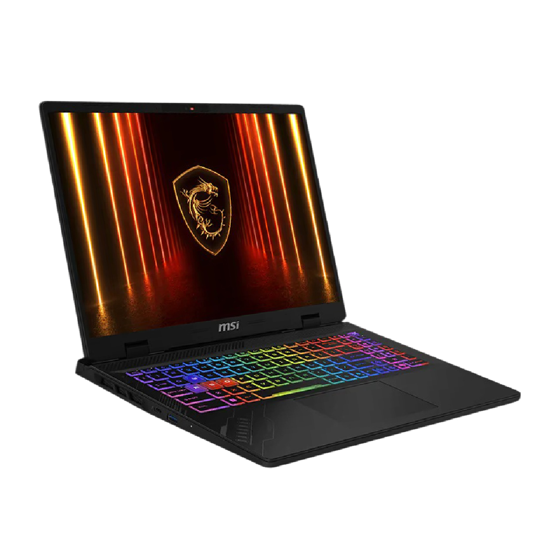 لاب توب جيمنج ام اس اي كروس هير16 HX AI - D2XWGKG ، معالج انتل كور الترا 7 255HX 16 بوصة ، هارد 1 تيرا بايت SSD ، رام 16 جيجا بايت ، كارت شاشة انفيديا جي فورس RTX 5070 ،ويندوز 11 - رمادي كوزموس