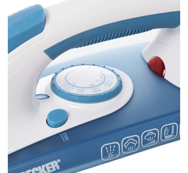 Black + Decker Steam Iron , 2200 Watt , White Blue - X2000