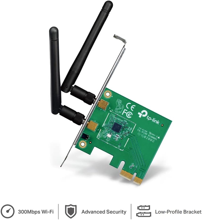 Tp-Link Wireless Network Card ,Green Black - TL-WN881ND