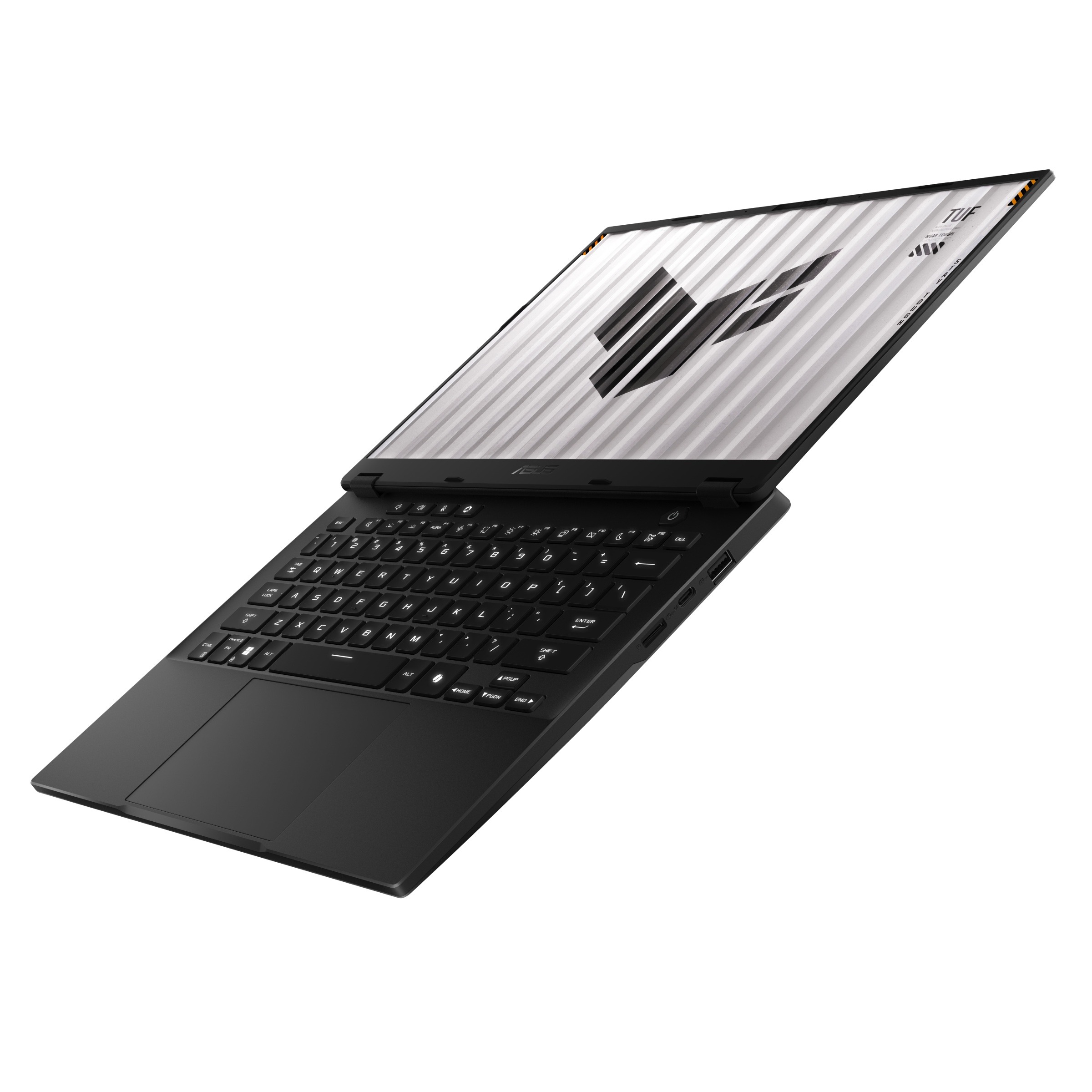لاب توب اسوس TUF A14 2024 - FA401UV-RG020W ، معالج ايه ام دي رايزن 7 8845HS 14 بوصة ، هارد 512 جيجا بايت SSD ، رام 16 جيجا بايت ، كارت شاشة انفيديا جي فورس RTX 4060 ،ويندوز 11 - رمادي جايجر