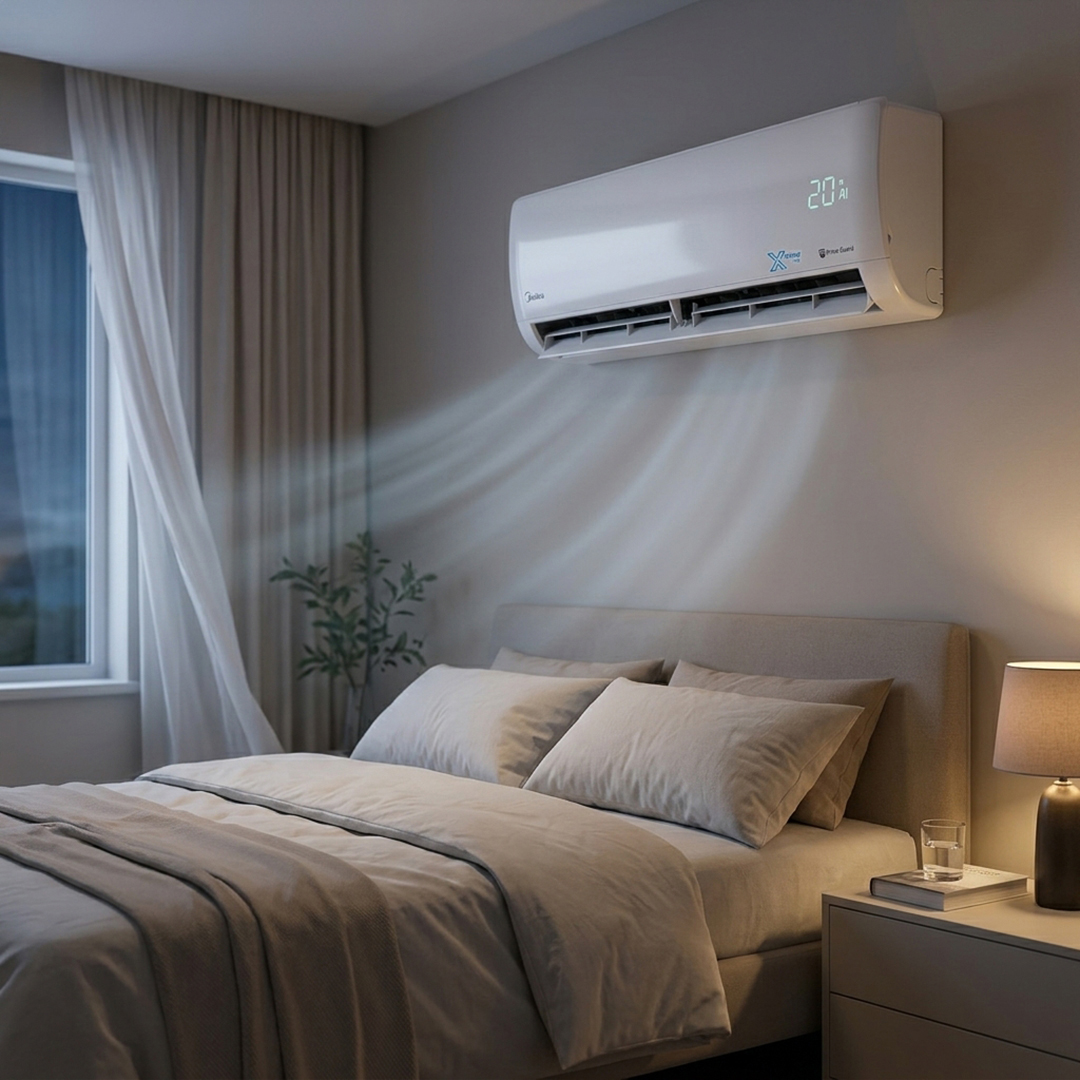 Midea Xtreme Pro Split Air Conditioner ,2.25 horsepower Only Cooling ,White - M1SEFT-18CRN8F-Q8