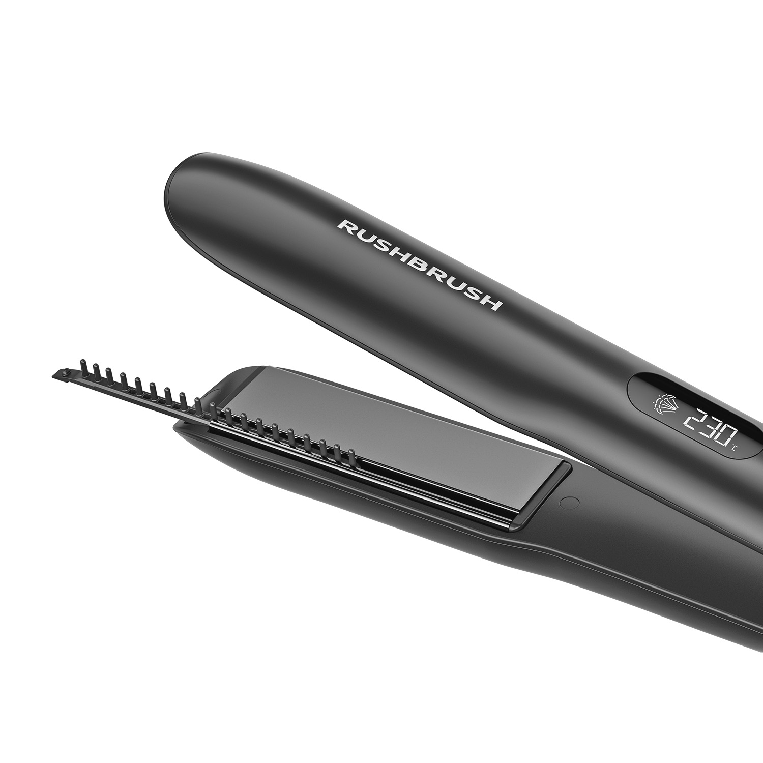 Rush Brush X5 Plus Digital Hair Straightener 230 Celsius , Black