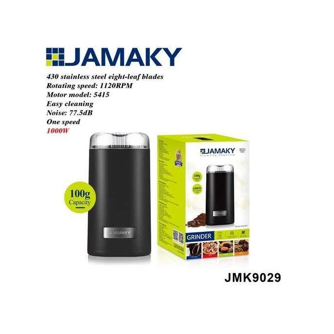 Jamaky Spice and Coffee Grinder , 1000 gm 1000 Watt , Black - JMK9029