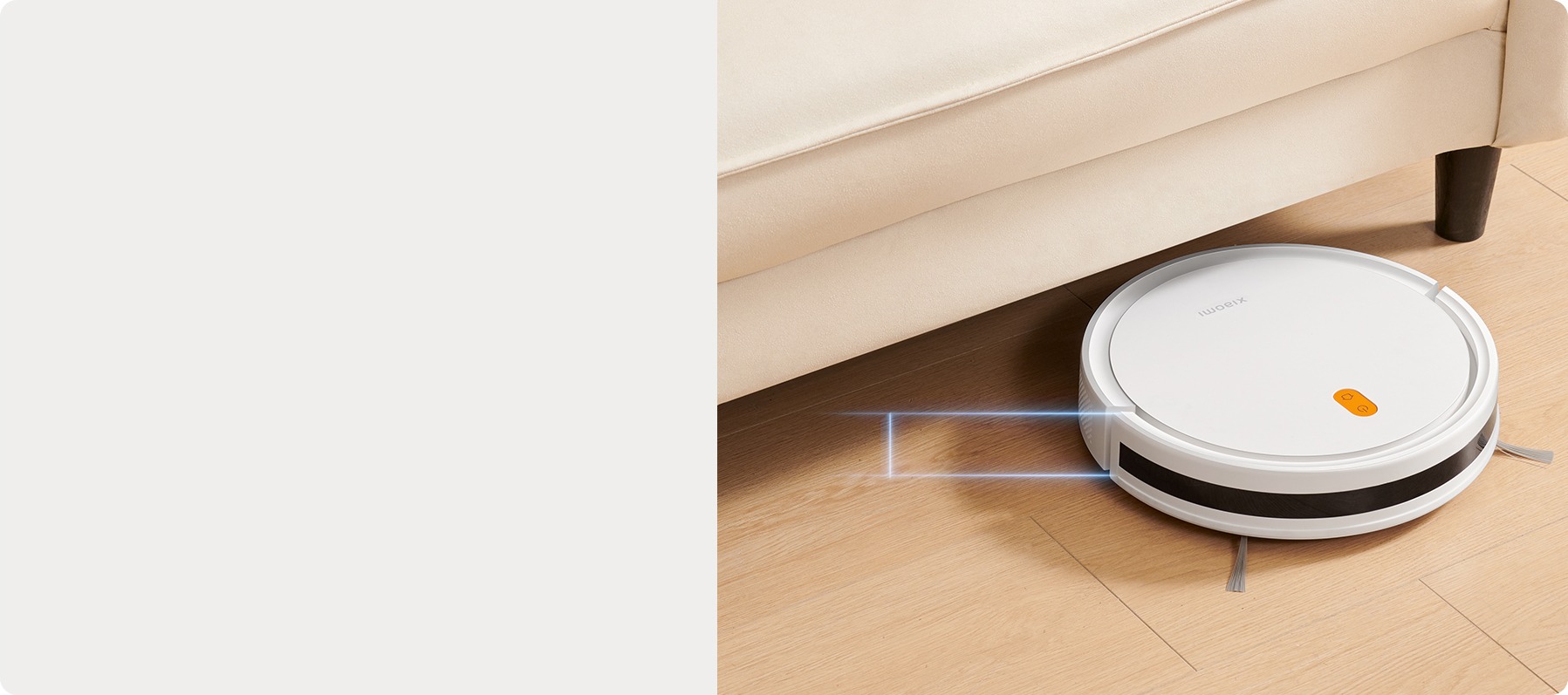Xiaomi E5 Robotic Vacuum Cleaner , 2600 mAh White