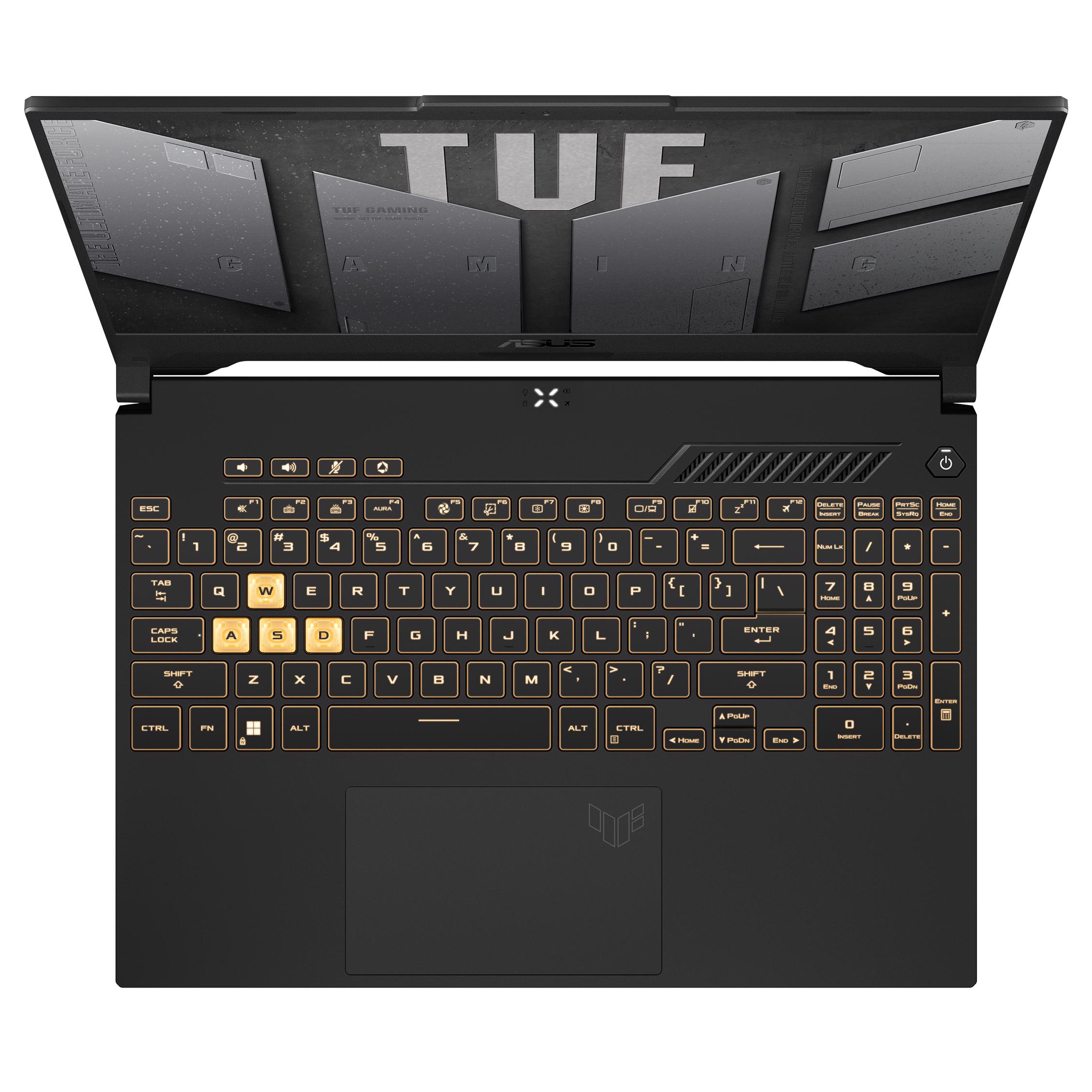 لاب توب اسوس TUF جيمنج F15 FX507ZC 2022 ، معالج انتل كور i5-12500H 15.6 بوصة ، هارد 512 جيجا بايت SSD ، رام 8 جيجا بايت ، كارت شاشة انفيديا جي فورس RTX 3050 ،ويندوز 11 - رمادي ميتشا