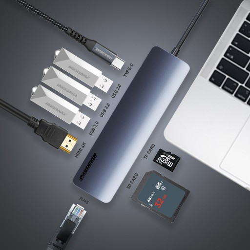 موزع USB Type C روك روز انفينيتي 08 - RRHBI08