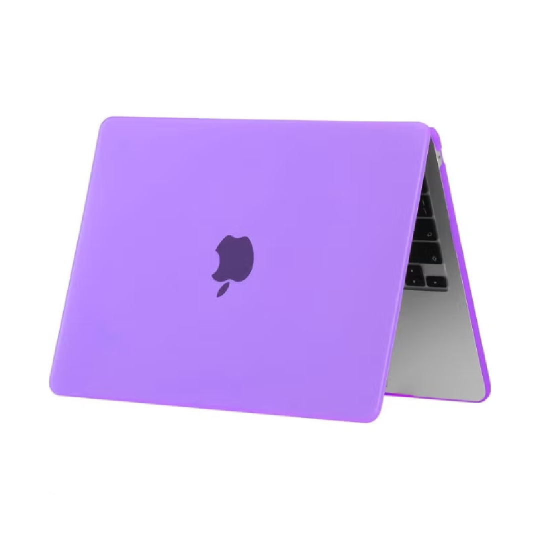 Generic Hard Shell Laptop Case with Screen Protector for Macbook Air 15-Inch , Purple