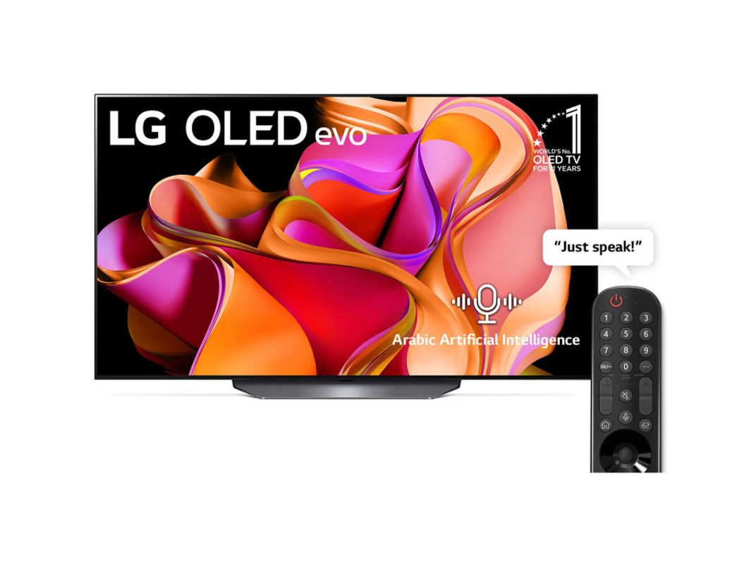 شاشة تلفزيون سمارت ال جي ، مقاس 55 بوصة ، OLED Evo ، دقة 4K UHD ، بريسيفر داخلي