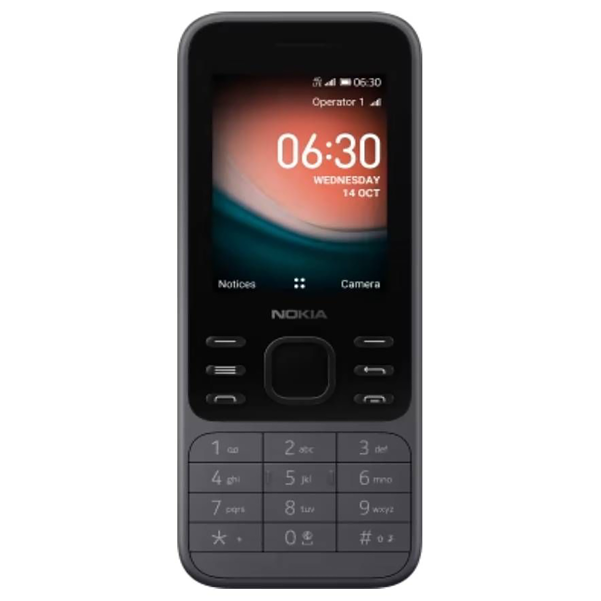 نوكيا 6300 ، سعة 512 جيجا بايت ، رام 4 جيجا بايت ، شبكة 4G LTE ، شريحتين - فحمي فاتح